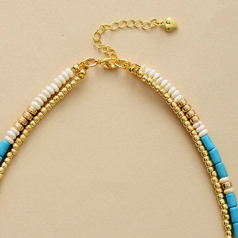 Collier Bohème en Turquoise