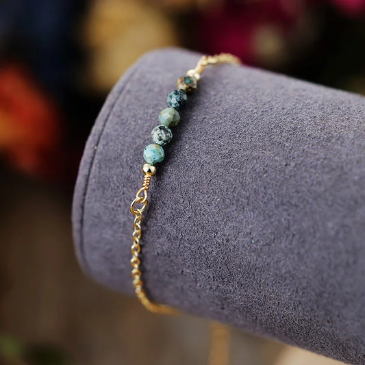 Bracelet Bohème en African Turquoise