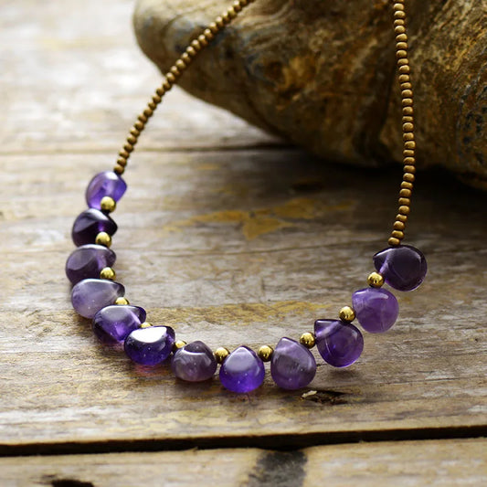 Collier Bohème en Améthyste