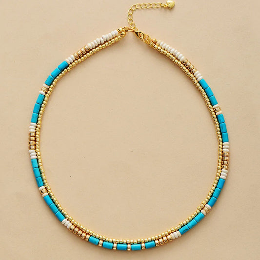 Collier Bohème en Turquoise