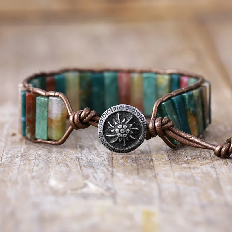 Bracelet Bohème en Agate Indienne