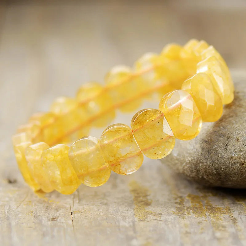 Bracelet Bohème en Citrine