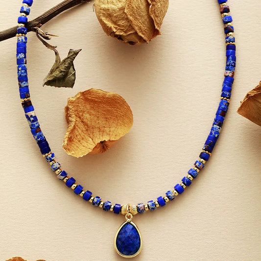 Collier simple en Lapis-Lazuli