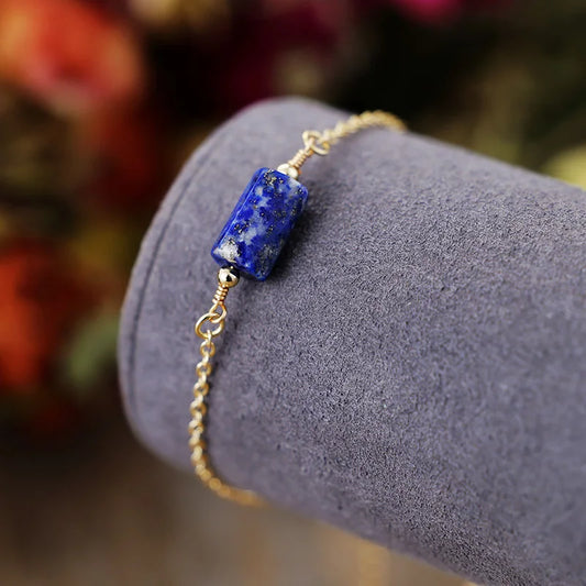 Bracelet Fin en Lapis Lazuli