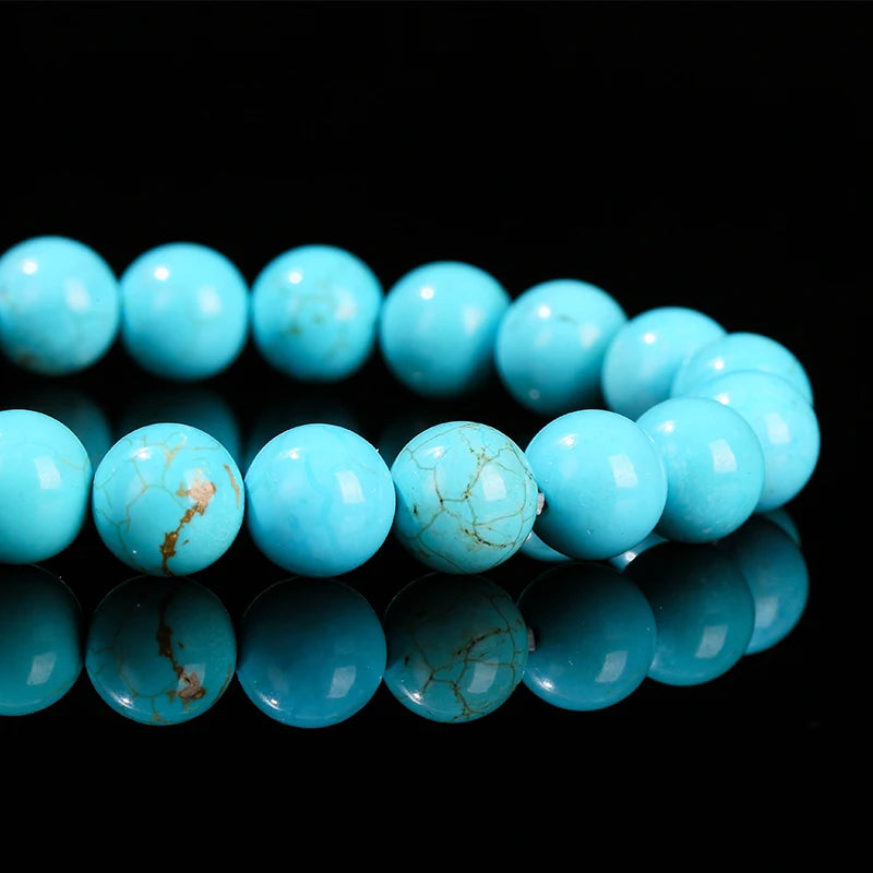 Bracelet en Turquoise Bleue