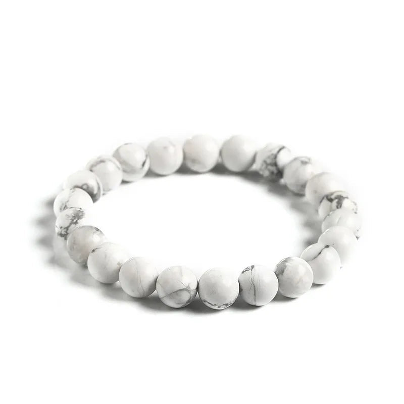 Bracelet Minimaliste en Howlite