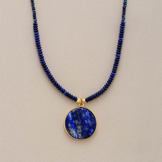 Collier Minimaliste en Lapis Lazuli