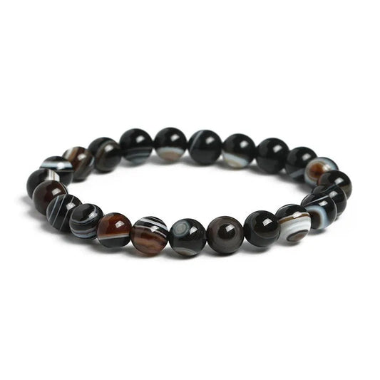 Bracelet Agate Noire