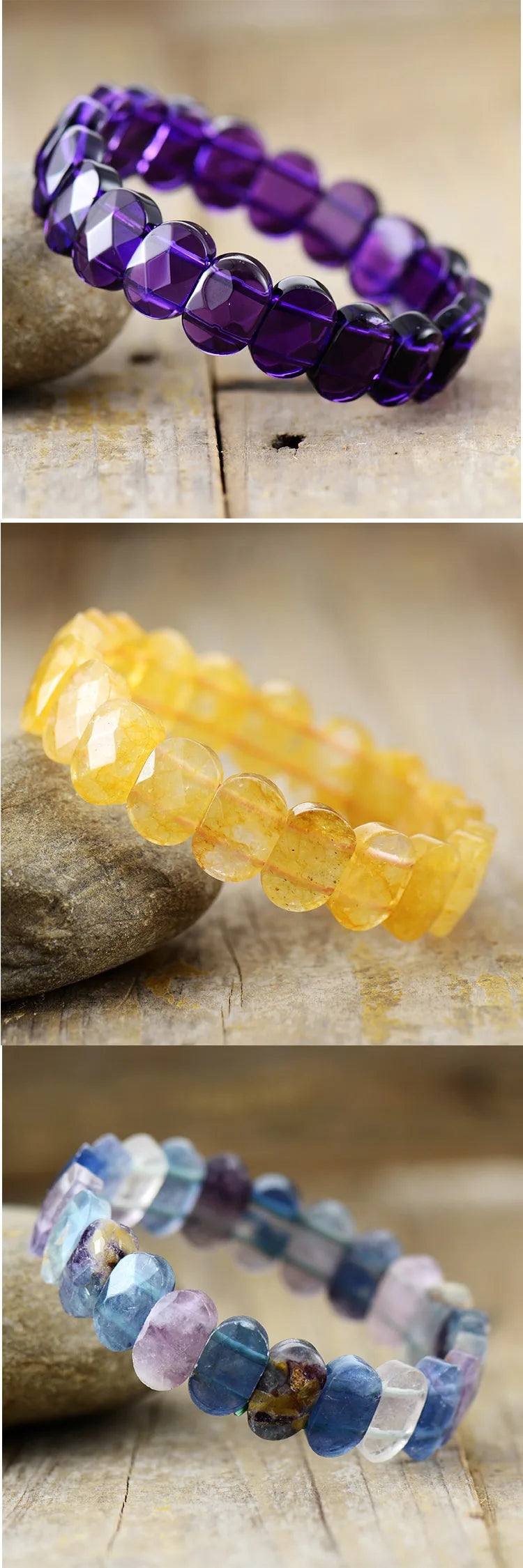 Bracelet Bohème en Citrine