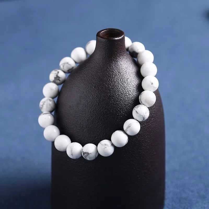 Bracelet Minimaliste en Howlite