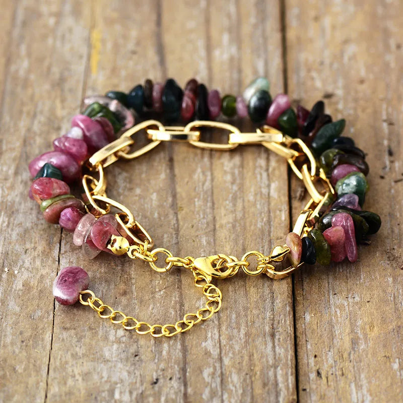 Bracelet Bohème en Tourmaline