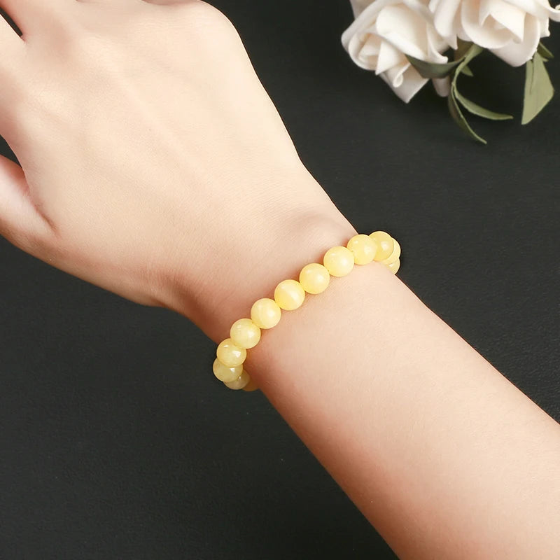 Bracelet en Jade Jaune
