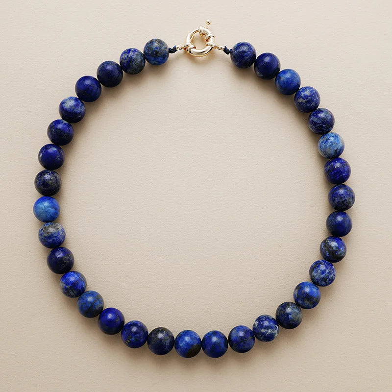 Ensemble Collier & Boucles d'oreilles en Lapis Lazuli