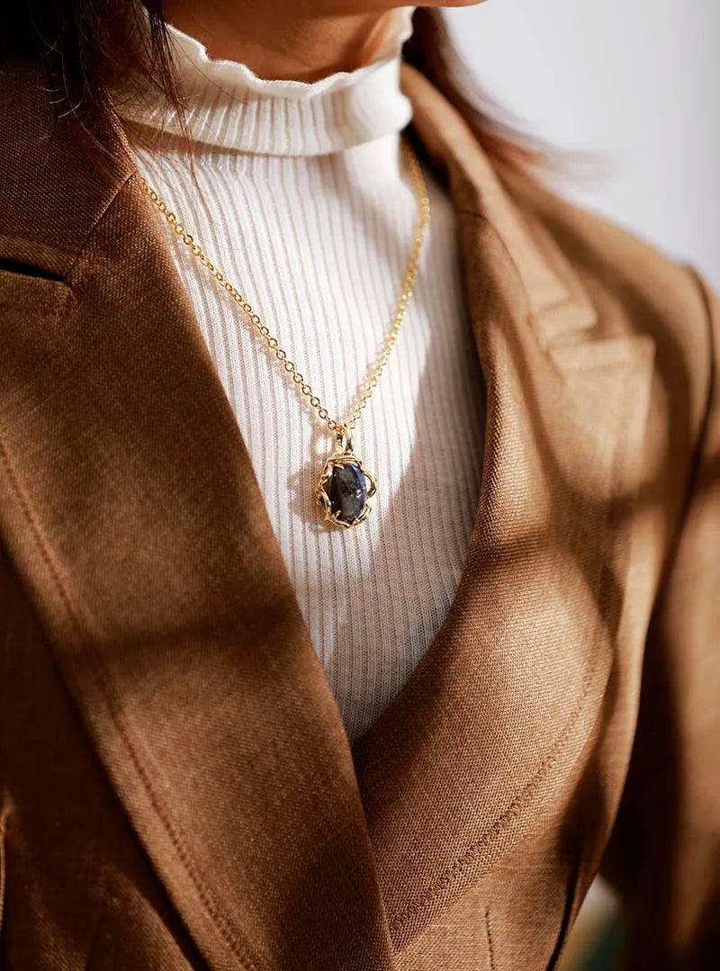 Collier Bohème en Labradorite