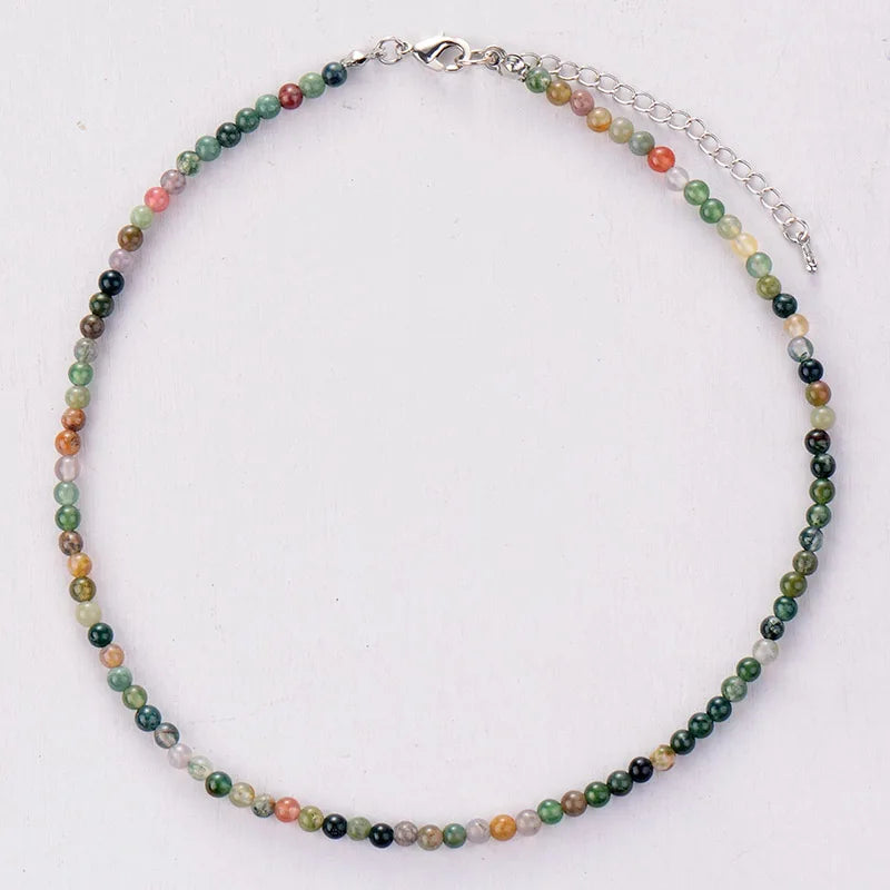 Collier fin en Agate Indienne