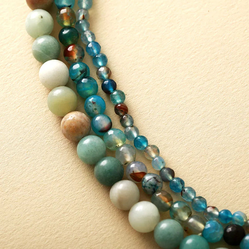 Collier en Amazonite 3 Rangs