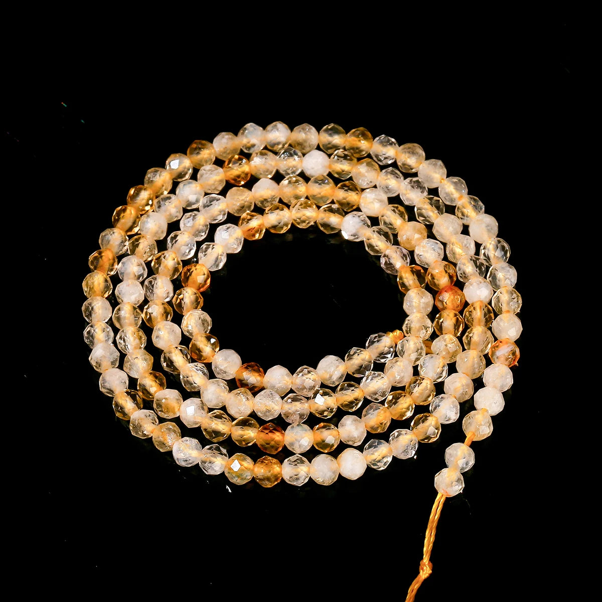 Perles en vrac facettées de Citrine