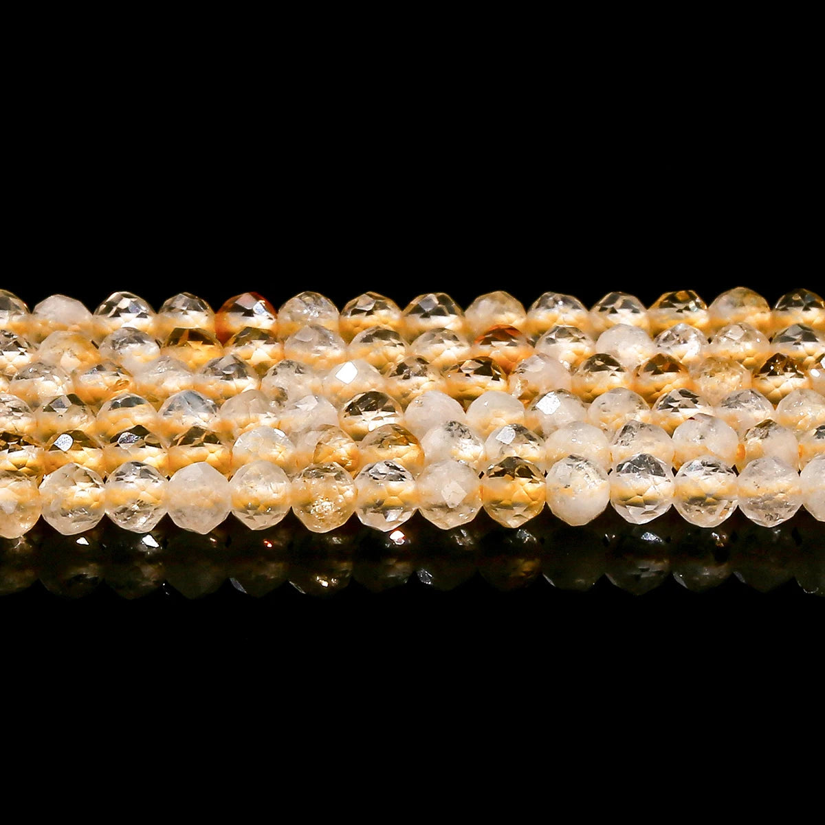 Perles en vrac facettées de Citrine