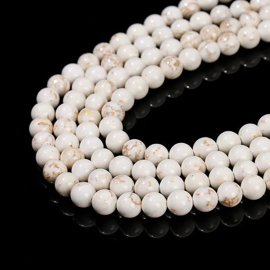 Perles en vrac de Magnésite blanche