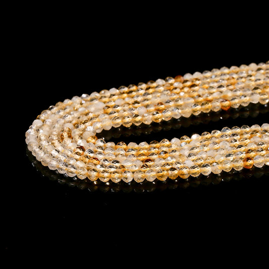 Perles en vrac facettées de Citrine