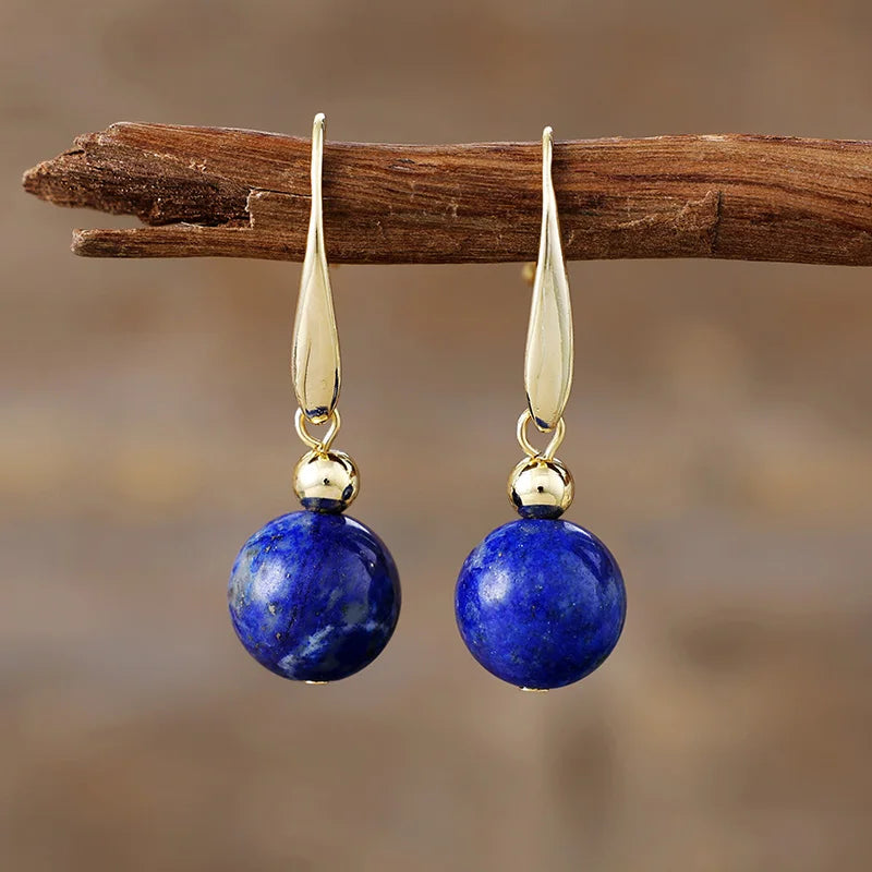 Ensemble Collier & Boucles d'oreilles en Lapis Lazuli