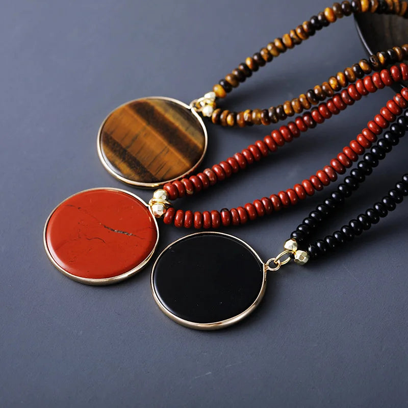 Collier Minimaliste en Onyx Noir