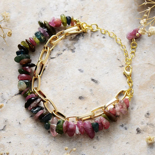 Bracelet Bohème en Tourmaline