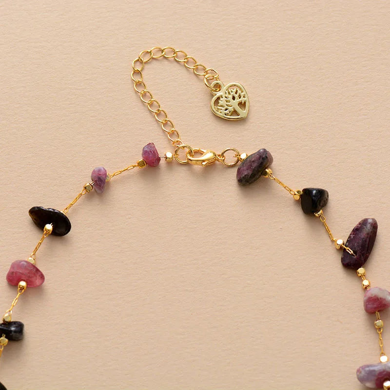 Collier Lariat en Tourmaline