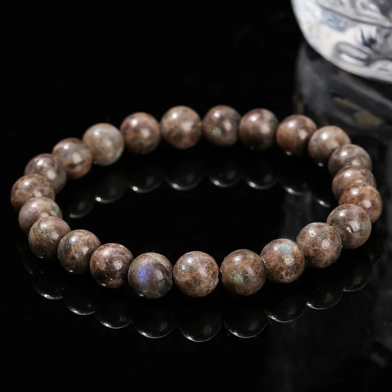 Bracelet Élégant en Spectrolite Café