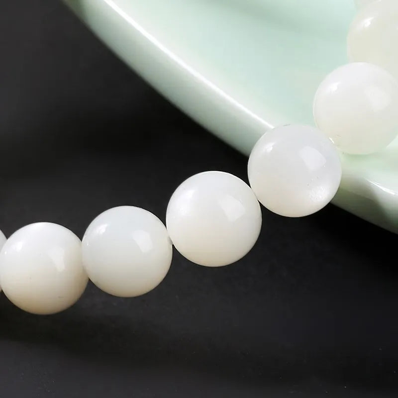 Bracelet en Pierre de Lune Blanche
